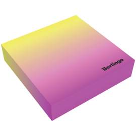 Блок для записи 8,5*8,5*2 розовый/желтый, декоративный, на склейке Berlingo "Radiance",LNn_00052
