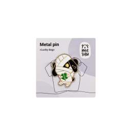Значок металлический MESHU "Lucky dog",эмаль,MS_536621
