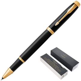 Ручка подарочная роллер Parker IM BLACK GT,черный, узел 0,8мм, линия 0,5мм,1931659