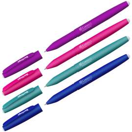 Ручка гелевая стираемая Berlingo "Correct" синяя, 0,6мм, прорезин. корпус, корпус ассорти,CGp_60915