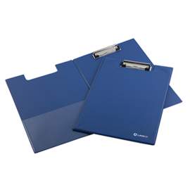 Папка-планшет с зажимом Lamark А4, 2,4мм с крышкой PVC, карман, синий,CB0607-BL