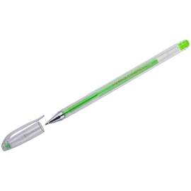 Ручка гелевая Crown "Hi-Jell Color" светло-зеленая, 0,7мм,HJR-500H