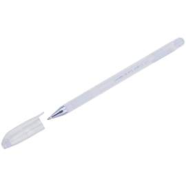Ручка гелевая Crown "Hi-Jell Pastel" пастель белая, 0,8мм,HJR-500P