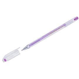 Ручка гелевая Crown "Hi-Jell Metallic" розовая металлик, 0,7мм,HJR-500GSM
