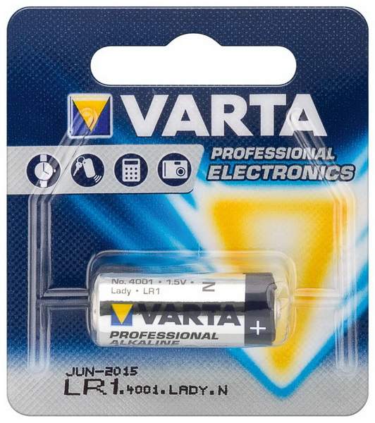 Батарейка Varta LR1/Lady 1шт/бл