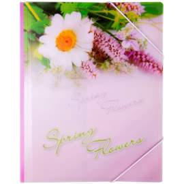 Папка на резинке Berlingo "Spring Flowers" А4, 550мкм,ANp_01431
