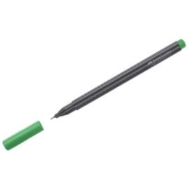 Ручка капиллярная Faber-Castell "Grip Finepen" изумрудно-зеленая, 0,4мм, трехгранная,151663
