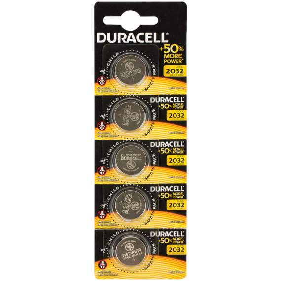 Батарейка Duracell CR2032 3V литиевая,1 шт.,1BL, отрывной набор,5000394036093