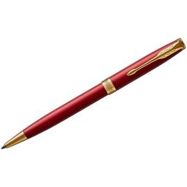 Ручка подарочная шариковая Parker "Sonnet Intense Red GT" черная, 1,0мм,поворот.,1931476