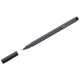 Ручка капиллярная Faber-Castell "Grip Finepen" черная, 0,4мм, трехгранная,151699