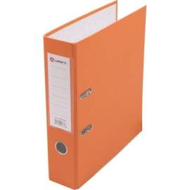 Папка-регистратор PP 80мм оранжевый, метал.окантовка/карман, Lamark,AF0600-OR1