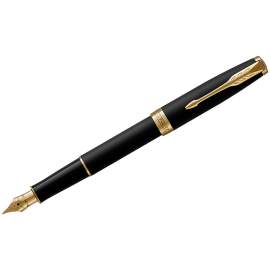Ручка подарочная перьевая Parker "Sonnet Matte Black GT" 0,8мм,1931516
