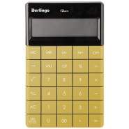 Калькулятор настольный Berlingo, 12 разр., двойное питание, 165*105*13мм, золотой,CIZ_100