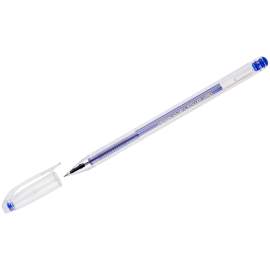 Ручка гелевая Crown "Hi-Jell" синяя, 0,5мм, штрих-код,HJR-500B