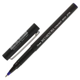 Ручка-роллер PENTEL "Document Pen", синяя, узел 0,5мм, ЛИНИЯ 0,25мм,MR205-C