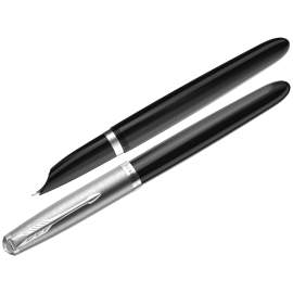 Ручка подарочная перьевая Parker "51 Black CT", черная, 0,8мм,2123491