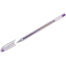 Ручка гелевая Crown "Hi-Jell Color" фиолетовая, 0,7мм,HJR-500H