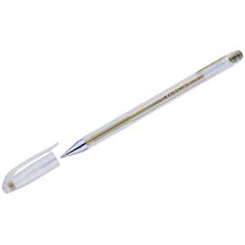 Ручка гелевая Crown "Hi-Jell Metallic" золото металлик, 0,7мм,HJR-500GSM