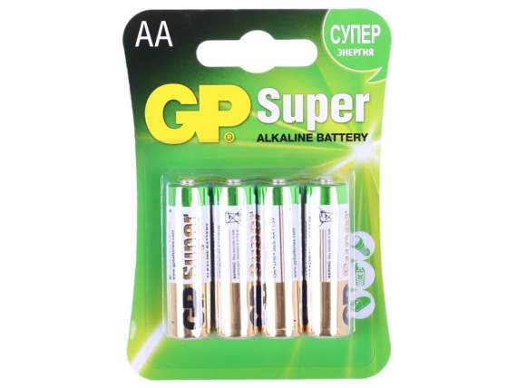Батарейка super 15A-2CR4 Тип АА 1шт (бл 4шт) 0034