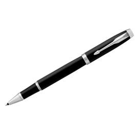 Ручка подарочная роллер Parker "IM Essential Muted Black CT" черная, узел 0,8мм, линия 0,5мм,2143634