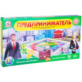 Игра настольная Русский стиль "Экономическая. Предприниматель", картонная коробка,03498