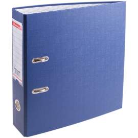 Папка-регистратор Berlingo "Standard", 70мм, бумвинил, с карманом на корешке, синяя,AM4513