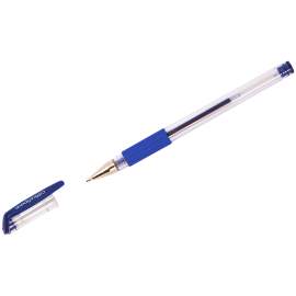 Ручка гелевая OfficeSpace синяя, 0,5мм, грип,GLL10_1329