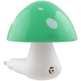 Светильник-ночник СТАРТ "Гриб", NL, 1LED, зеленый, с датчиком освещенности,11745