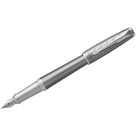 Ручка подарочная перьевая Parker "Urban Premium Silvered Powder CT" 0,8мм,1931595