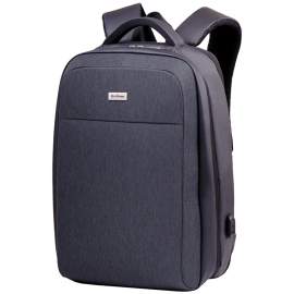 Рюкзак Berlingo "Secure Pro" 46*31*18см, 1отд,1 карм,отд. для ноут,USB разъем,эргоном.спинка,RU06959