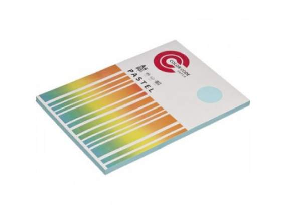 Бумага цветная ColorCode, А4, 80гр, А4, 100л. ( пастель голубая), 473346