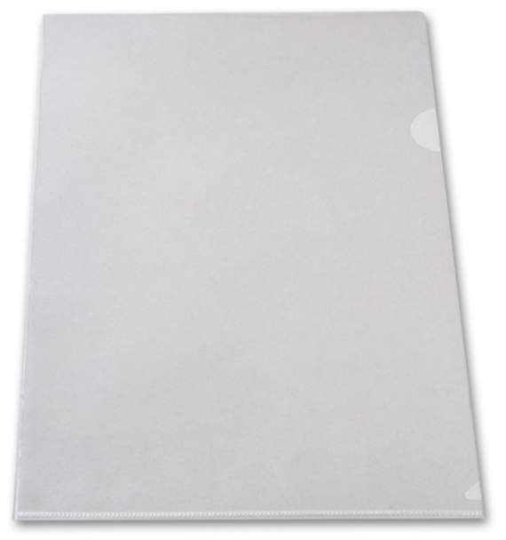 Папка-уголок 0,18мм А4 прозрачный глянцевый, без лого, Lamark,LF0060-TR