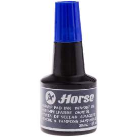 Штемпельная краска Horse, 30мл,синяя,Н-01,30 CC./BLUE