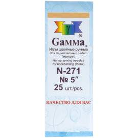 Игла для шитья ручные Gamma N-271, 12см, 1 шт (25шт. в уп),3140572052