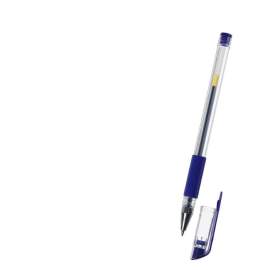 Ручка гелевая Calligrata синяя, 0,5мм, грип, прозрачный корпус,1264119