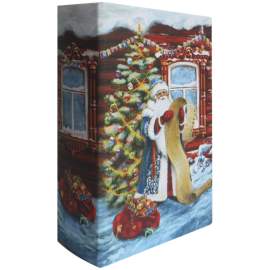 Декоративная шкатулка "Дед Мороз со списком" 17*11*5см,38473