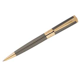 Ручка подарочная шариковая Delucci "Allegro",синяя,1,0мм,корп золото/оружейн метал,поворот,CPs_11406