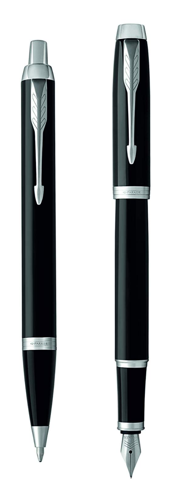 Набор подарочный Parker: ручка шариковая, 1,0мм и ручка перьевая, 1,0мм