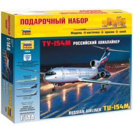 Набор для сборки модели Звезда "Пассажирский авиалайнер Ту-154", масштаб 1:144,7004П