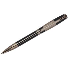 Ручка подарочная шариковая Delucci "Vivo",синяя,1мм,корпус черный/серебро,поворот,CPs_11629