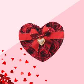 Открытка‒валентинка "Тебе" лента и розы, 7*6см,4674764
