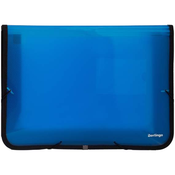 Папка на резинке Berlingo, А4, с тканевой окантовкой, 600мкм, синяя,ANp_01202