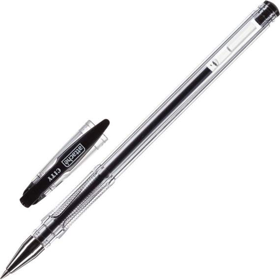 Ручка гелевая Attache City 0,5мм черный, 131238