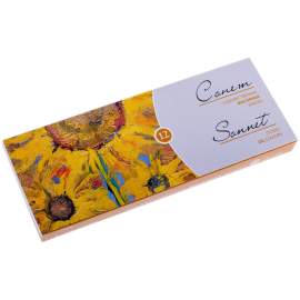 Краска масляная Сонет, набор 12 цветов, 10мл/туба, картон,2641099