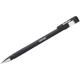 Ручка гелевая Berlingo "Velvet" черная, 0,5мм, прорезиненый корпус,CGp_50125