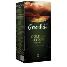 Чай Greenfield "Golden Ceylon", черный, 25 фольг. пакетиков по 2г,0352-10
