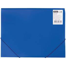 Папка на резинке OfficeSpace А4, 500мкм, синяя,FE2_324