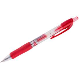 Ручка гелевая автоматическая Crown "CEO Jell" красная, 0,7мм, грип,AJ-5000R