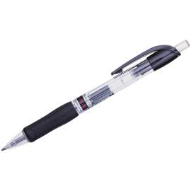 Ручка гелевая автоматическая Crown "CEO Jell" черная, 0,7мм, грип,AJ-5000R