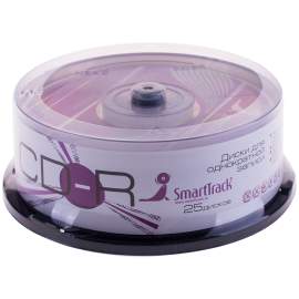 Диск CD-R 700Mb Smart Track 52x Cake Box ( туба 25шт),ST000149